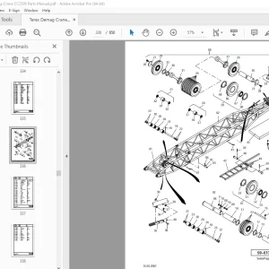 Terex Demag Crane CC2500 Parts Manual - PDF DOWNLOAD