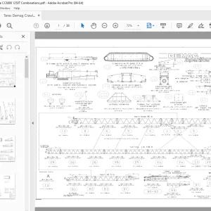 Terex Demag Crane CC6800 1250T Combinations Manual PDF