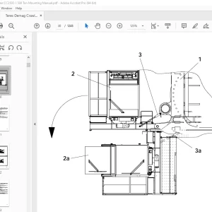 Terex Demag Crawler Crane CC2500-1 500 Ton Mounting Manual PDF