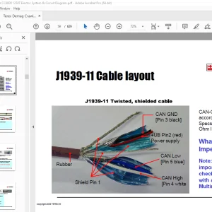 Terex Demag Crawler Crane CC6800 1250T Electric System & Circuit Diagram Manual PDF