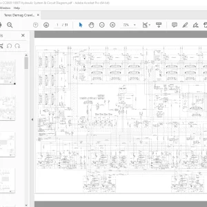 Terex Demag Crawler Crane CC8800 1600T Hydraulic Circuit Manual PDF