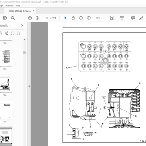 Terex Demag Crawler Crane CC8800 1600T Mounting Manual PDF