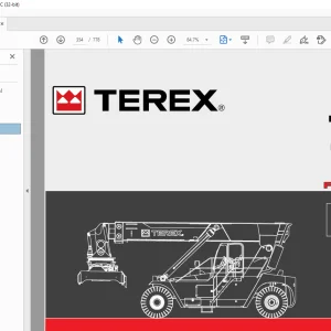 Terex  Fantuzzi Reggiane Forklift CS45 Operator & Parts manual + Electrical & Hydraulic Diagrams Manual