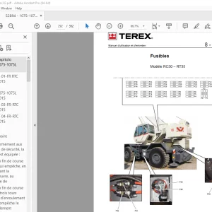 Terex Grues Mobiles Quadstar 1075-1075L Utilisation et entretien PDF