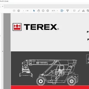 Terex Reachstacker T45 Spare Parts Manual - PDF DOWNLOAD