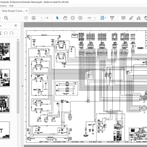 Terex Rough Crane RT335-1 Hydraulic & Electrical Schematic Manual PDF