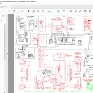 Terex Rough Crane RT555 Electrical & Hydraulic Schematics Manual PDF