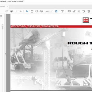 Terex Rough Crane RT555 Service Training Manual - PDF DOWNLOAD