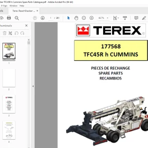 Terex TFC45R h CUMMINS Parts Manual 177568 - PDF DOWNLOAD