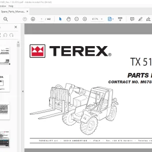 Terex TX 51-19MD Forklift Parts Manual TM 09135C-OI - PDF DOWNLOAD