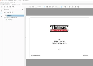 Thomas Built BUSES C2 2005 ELECTRICAL WIRING MANUAL