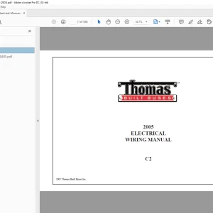 Thomas Built BUSES C2 2005 ELECTRICAL WIRING MANUAL