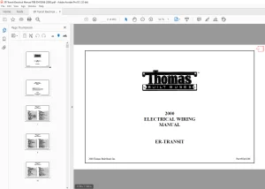 Thomas Built BUSES ER-TRANSIT 2000 ELECTRICAL WIRING MANUAL TBB 85410266