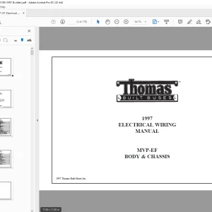 Thomas Built Buses 1997 MVP-EF ELECTRICAL WIRING MANUAL