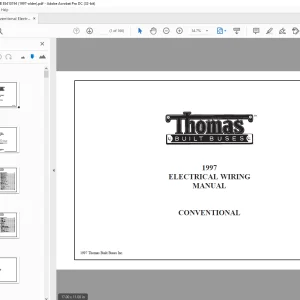 Thomas Built Buses Conventional 1997 Electrical Wiring Manual
