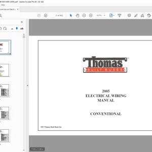 Thomas Built Buses CONVENTIONAL 2005 ELECTRICAL WIRING MANUAL