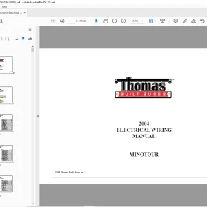 Thomas Built Buses MINOTOUR 2004 ELECTRICAL WIRING MANUAL