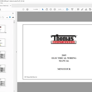 Thomas Built Buses MINOTOUR 2005 ELECTRICAL WIRING MANUAL