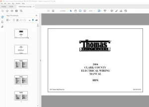 Thomas HDX 2004 CLARK COUNTY ELECTRICAL WIRING MANUAL PDF