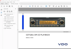 VDO CD7326U-OR CD PLAYBACK MANUALE UTENTE - PDF DOWNLOAD