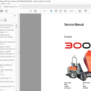 Wacker Neuson Dumper 3001 Service Manual_1000156004 - PDF DOWNLOAD