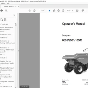 Wacker Neuson Dumpers 6001 9001 10001 Operator Manual_366846544