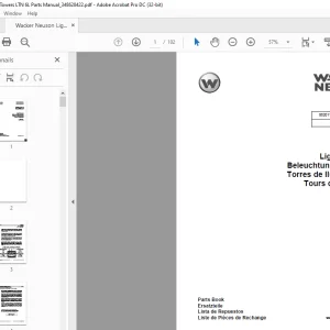Wacker Neuson Light Towers LTN 6L Parts Manual_348628422
