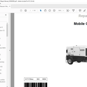 Wacker Neuson Mobile Generator G 85 Repair Manual_330564592 PDF