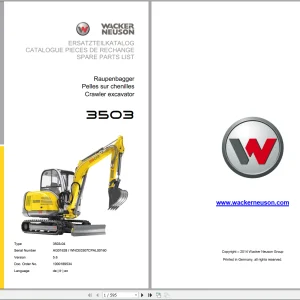 Wacker Neuson PDF Service Part & Operator Manual_EN - Complete Set - DOWNLOAD