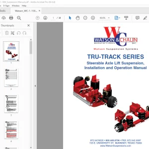 Watson WC-1-100 TRU-Track Series Operation Manual - PDF DOWNLOAD