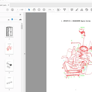 XCMG LW330F Wheel Loader Parts Manual - PDF