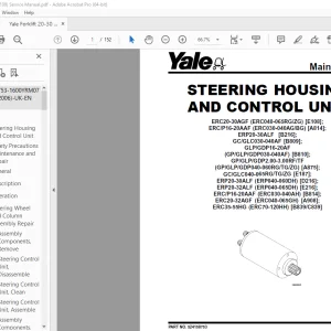 Yale Forklift ERC20-30AGF (E108) Service Manual - PDF DOWNLOAD