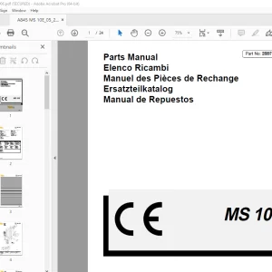 Yale Forklift MS 10E Parts Manual PN 258979903 - PDF DOWNLOAD