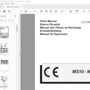 Yale Forklift MS10 MS12 Parts Manual PN 272354300 - PDF DOWNLOAD