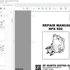ZF HURTH HFS 502 REPAIR MANUAL - PDF DOWNLOAD