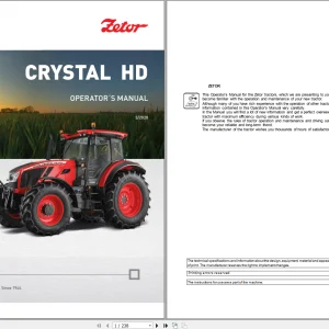 Zetor Tractor Update 2021 Operator's, Repair, Training & Part Manual PDF - Complete Set