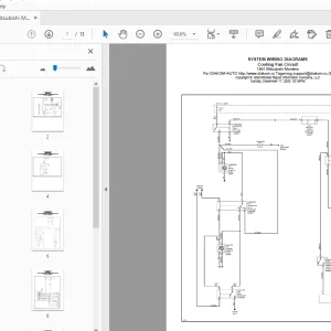 1991 Mitsubishi Montero System Wiring Diagram - PDF