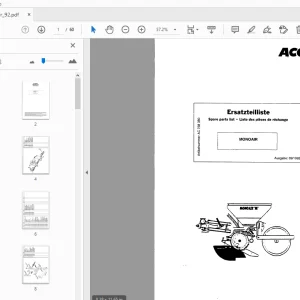 1992 Accord Monoair Parts Manual - PDF