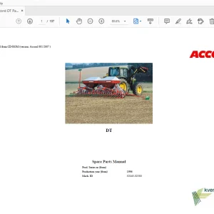 1996 Accord DT Parts Manual - PDF