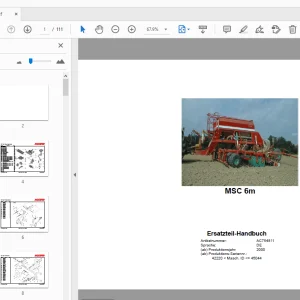 2000 Accord MSC 6m Ersatzteil-Handbuch - PDF