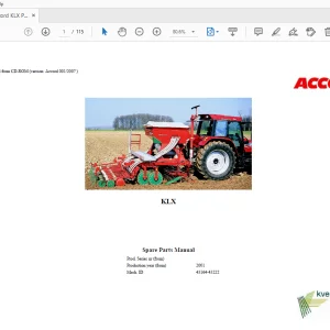 2001 Accord KLX Parts Manual - PDF