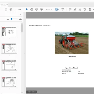 2001 Accord Tine Seeder Parts Manual - PDF