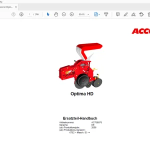 2006 Accord Optima HD Ersatzteil-Handbuch - PDF
