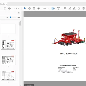 2008 Accord MSC 3000 - 4000 Ersatzteil-Handbuch - PDF