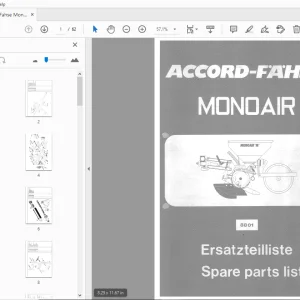 Accord Fahse Monoair Parts Manual 8801 - PDF