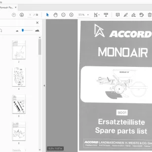 Accord Monoair Parts Manual 9001 - PDF