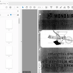 Accord Series 77 Monoair Parts Manual - PDF