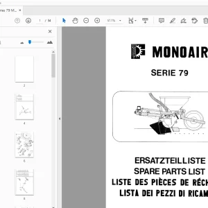 Accord Series 79 Monoair Parts Manual - PDF