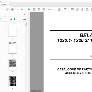 BELARUS 1220.1/1220.3/1220.4 PARTS & ASSEMBLY UNITS MANUAL - PDF
