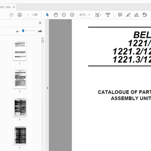 BELARUS 1221/1221В/1221.2/1221В.2/1221.3/1221В.3 PARTS & ASSEMBLY UNITS MANUAL - PDF